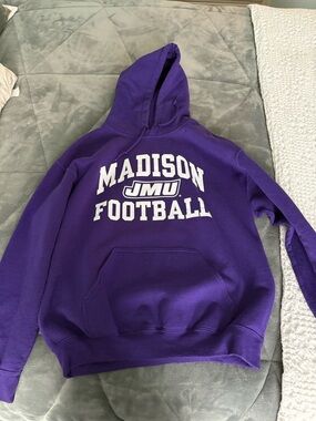 Gildan Purple JMU Madison Football Hoodie